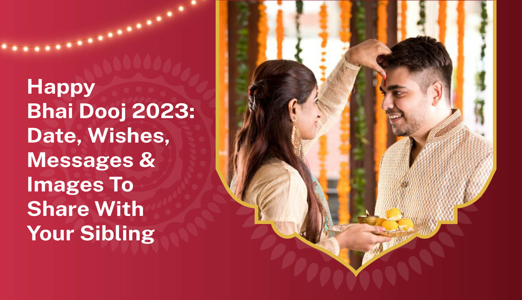 Unique greetings and creative images to wish Bhai Dooj 2023 - Post it